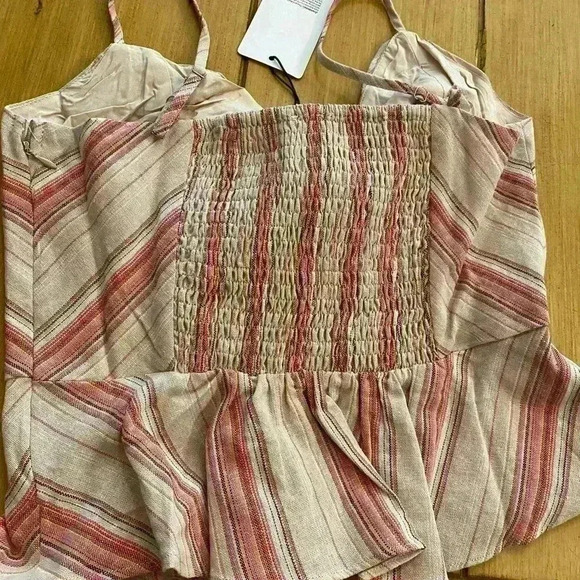 Anthropologie Women's Sleeveless Crop Stretchy Strappy knotted Sexy Summer Top M - Picture 3 of 12